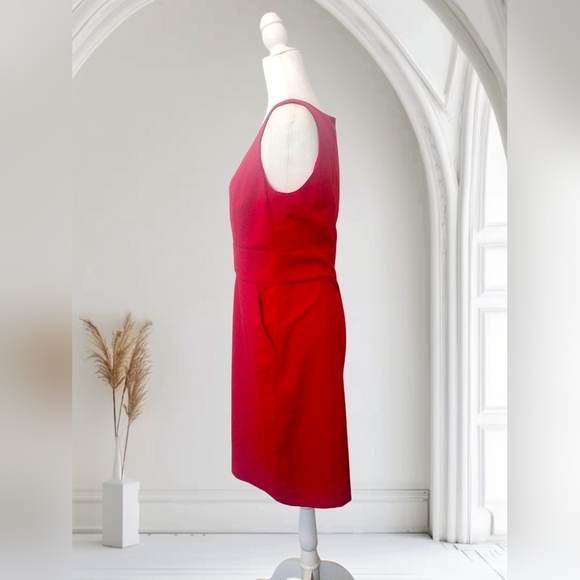 Ann Taylor Red Sleeveless Dress Size 10 - Picture 2 of 6